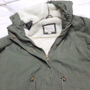 Aeropostale Sherpa Lined Military Anorak Jacket (M)